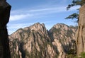 Huangshan Mountain in Anhui Province, China. View of the West Sea between Sanxi Bridge and Fairy Walking Bridge Royalty Free Stock Photo