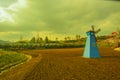 A windmill in huangshan west of huangshan, anhui province