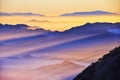 Huangshan(yellow) Mountain sunrise Royalty Free Stock Photo