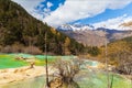 Huanlong national park in Sichuan Province, China Royalty Free Stock Photo