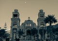 Huaraz/Peru - Oct.10.19: catholic church at the main plaza