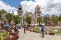 Plaza de armas in Huaraz, Peru