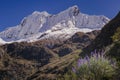 Huascaran Mountain massif in Cordillera Blanca, snowcapped Andes, Ancash, Peru