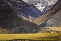 Huascaran Mountain massif in Cordillera Blanca, snowcapped Andes, Ancash, Peru