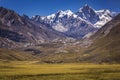 Huascaran Mountain massif in Cordillera Blanca, snowcapped Andes, Ancash, Peru