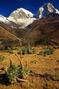 Huascaran Norte Peak Royalty Free Stock Photo
