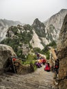 Huashan mountain North Peak view - Xian, Shaaxi Province, China Royalty Free Stock Photo