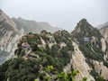 Huashan mountain North Peak view - Xian, Shaaxi Province, China Royalty Free Stock Photo