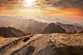 Huashan sunset Royalty Free Stock Photo