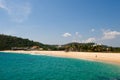 Huatulco beach scene Mexico Royalty Free Stock Photo