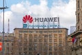 Huawei Sign Top Royalty Free Stock Photo