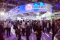 Huawei booth in ICT expo Royalty Free Stock Photo