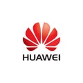 Huawei logo editorial illustrative on white background Royalty Free Stock Photo