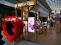 Huawei stand at mall AFI Cotroceni, Bucharest, Romania