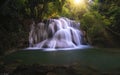 Huay Mae Kamin Waterfall at Kanchanaburi province Thailand