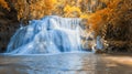 Huay Mae Kamin Waterfall in Kanchanaburi province,