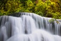 Huay Mae Kamin Waterfall, Kanchanaburi province, Thailand Royalty Free Stock Photo