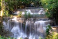 Huay Mae Kamin waterfall in Kanjanaburi, Thailand Royalty Free Stock Photo
