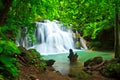 Huay Mae Kamin waterfall, Thailand Royalty Free Stock Photo