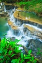 Huay Mae Kamin waterfall, Thailand Royalty Free Stock Photo