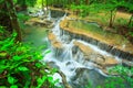 Huay Mae Kamin waterfall, Thailand Royalty Free Stock Photo