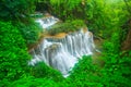 Huay Mae Kamin waterfall, Thailand Royalty Free Stock Photo