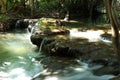 Huay Mae Khamin Waterfall. A beautiful stream waterfall Royalty Free Stock Photo