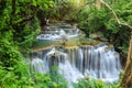 Huay mae khamin waterfall in kanchanaburi province