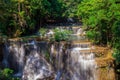Huay Maekamin Waterfall Tier 4 Chatkaew in Kanchanaburi, Thailand; photo by long exposure