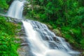 Huay Saai Leung Waterfall is a beautiful Waterfalls in the rain forest jungle Thailand Royalty Free Stock Photo