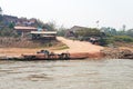 Huay Xai, Laos - Mar 03 2015: Slow boat cruise on the Mekong Riv