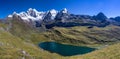 Huayhuash mountain in Peru panorama landscape