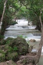 Huaymaekamin Waterfall is beautiful waterfall in Kanchanaburi ,