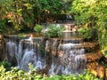 Huaymaekamin Waterfall at Kanchanaburi province Thailand