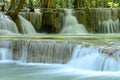 Huaymaekamin Waterfall in Kanchanaburi Thailand.