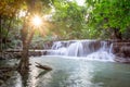 Huaymaekamin Waterfall in Kanchanaburi, Thailand