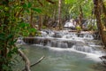 Huaymaekamin Waterfall in Kanchanaburi, Thailand