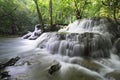 Huaymaekamin Waterfall Royalty Free Stock Photo