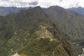 Huaynapicchu Mountain, Machu Picchu, Peru - Ruins of Inca Empire city Royalty Free Stock Photo