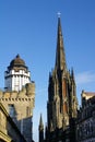 The Hub and Camera Obscura in Edinburgh, Scotland Royalty Free Stock Photo