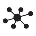 Hub network connection icon Royalty Free Stock Photo