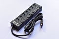 Hub six port usb 3.0 with white background