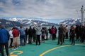 Tourists onboard the Serenade Seas