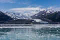 Hubbard Glacier and Floating Ice Royalty Free Stock Photo