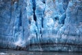 Glacier front from Hubbard Glacier in Alaska, United States Royalty Free Stock Photo