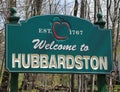 Welcome to Hubbardson, Massachusetts. Royalty Free Stock Photo