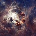 Hubble's panoramic view of a star-forming region Royalty Free Stock Photo