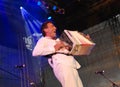 Hubert von Goisern performs on stage Royalty Free Stock Photo