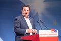 Hubertus Heil of the SPD speaking at an SPD party conference on 23rd Marc 2019 Royalty Free Stock Photo