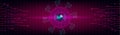 HUD background hi tech hologram. Infographic elements. Atom core